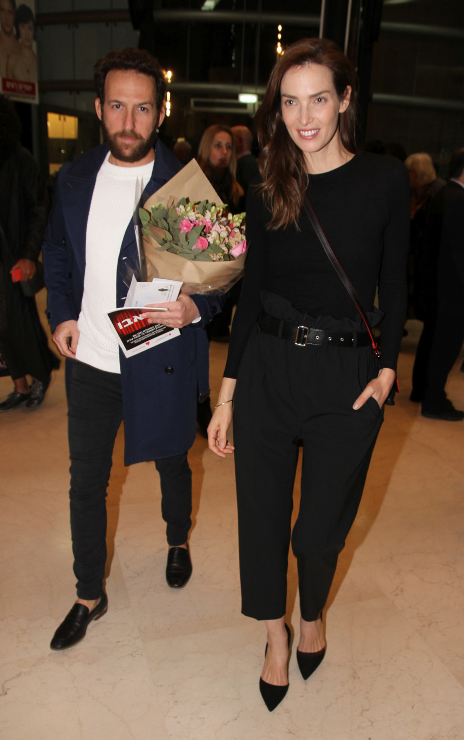 זוג משמיים. יעל גולדמן ואורי פפר (צילום: אור גפן(