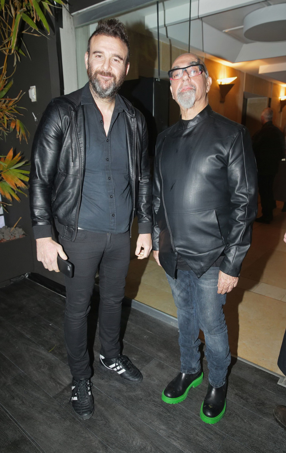 משוחחים על מתכונים בריאים. ירון ברלד וישראל אהרוני