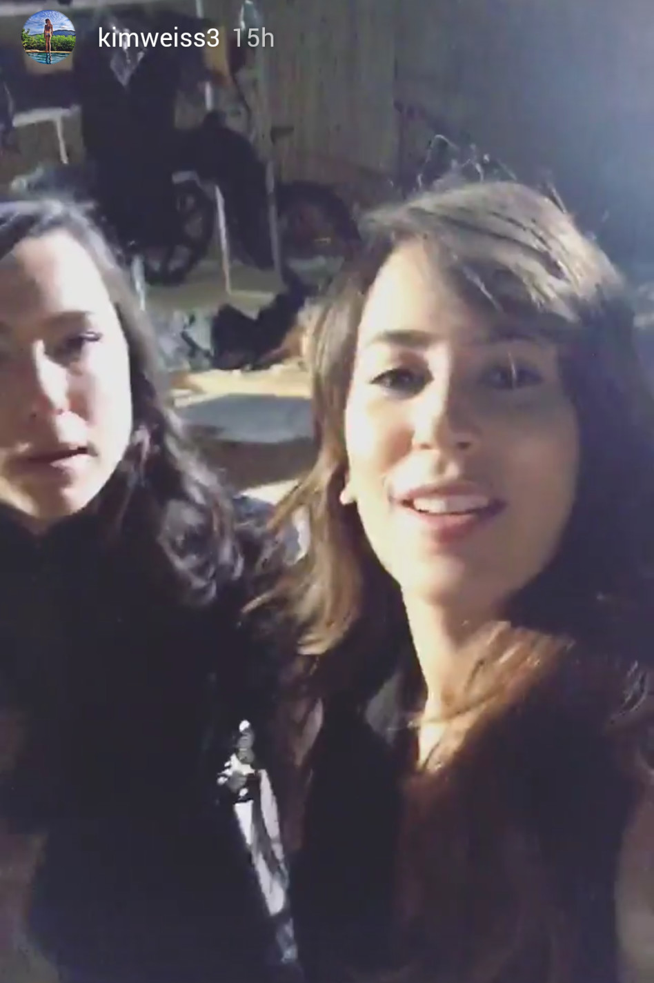 בסטוש. קים וייס ואדל בספלוב (צילום: אינסטגרם)