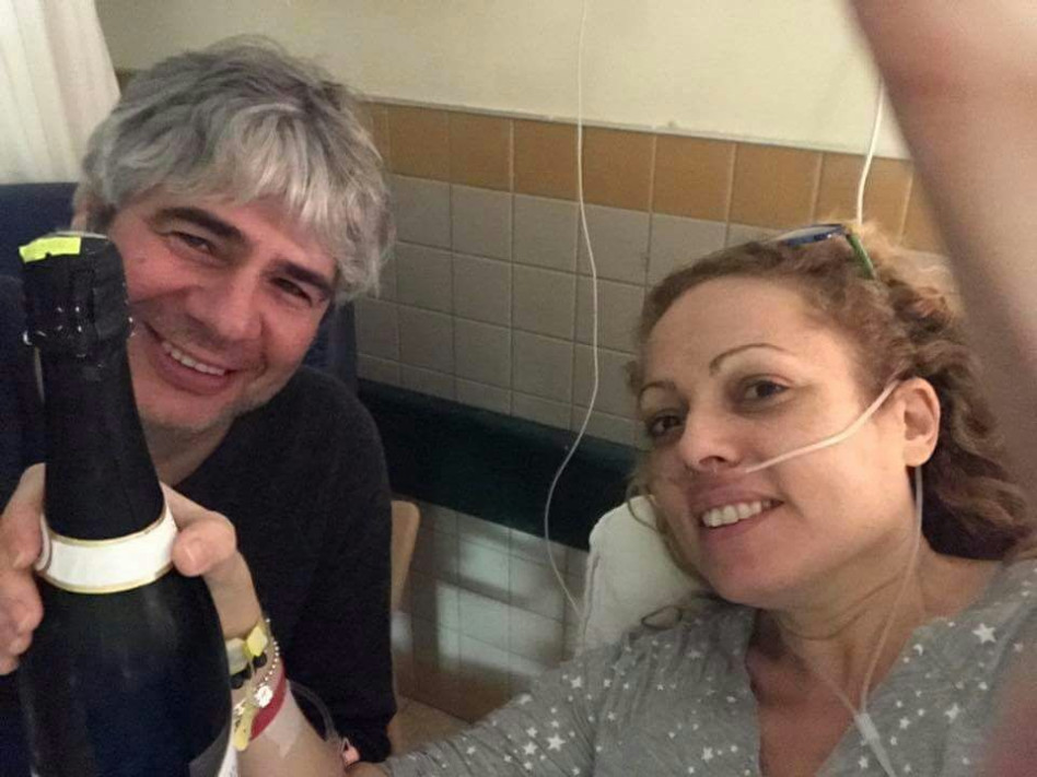 תמיד לצידה. אורלי וגיא (צילום מסך)