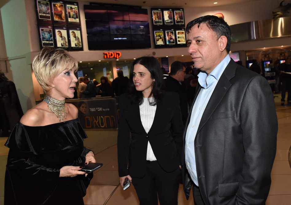 אבי גבאי, איילת שקד ועירית אורן- גונדרס (צילום: אביב חופי)