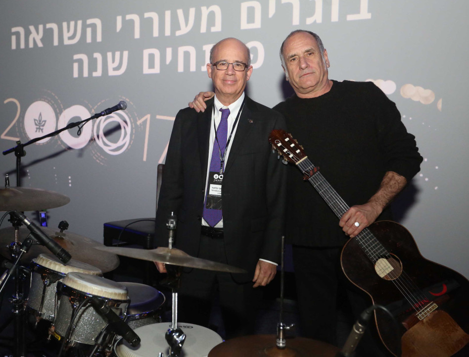 דיויד ברוזה ויוסף קלפטר (צילום: אביב חופי)