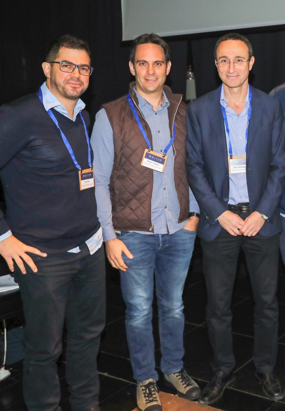 דן שמגר, אדם פישר ואייל ניב (צילום: רפי דלויה)