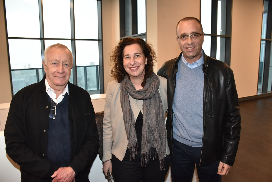 גיל גבע, ענת לוין וקלמן סופרין (צילום: אביב חופי)