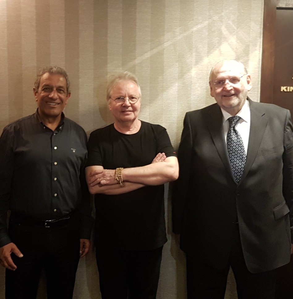 רפי שדה, אלון אולארצ'יק ומאיר יצחק לוי(צילום: הראל שגיא)