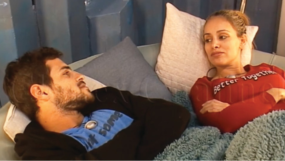 עכשיו הם לא בדירת שותפים?? דן רושנסקי ואורנה דנינו (צילום מסך)