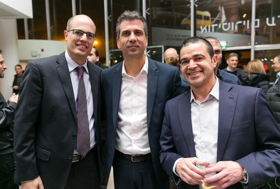 עמית לנג, אלי כהן ואבי חסון (צילום: איתי שרמר)
