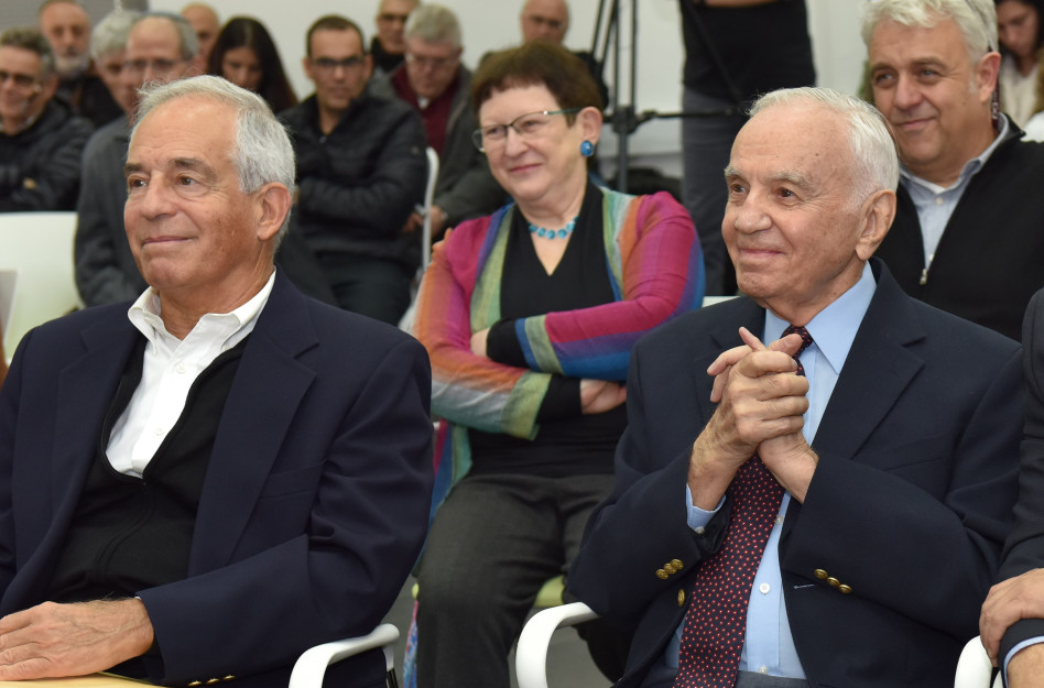 מורט מנדל ויהודה ריינהרץ (צילום: שלומי אמסלם)