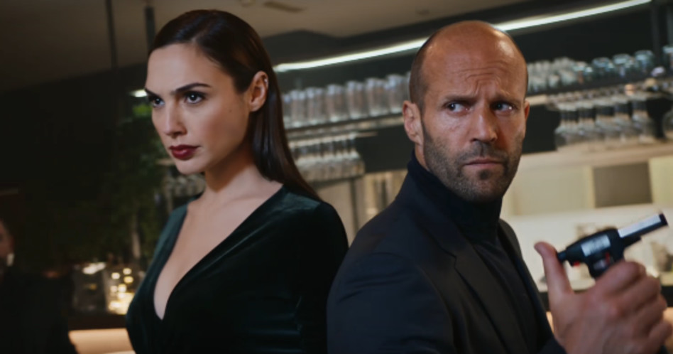 סופר אקשן. גל גדות וג'ייסון סטיית'ם (צילום: צילום מסך)