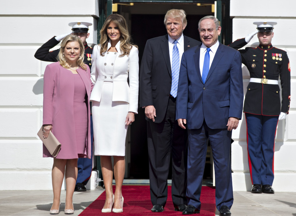 בהחלט נתנה פייט. הזוג נתניהו עם הזוג טראמפ. (צילום: גטי)