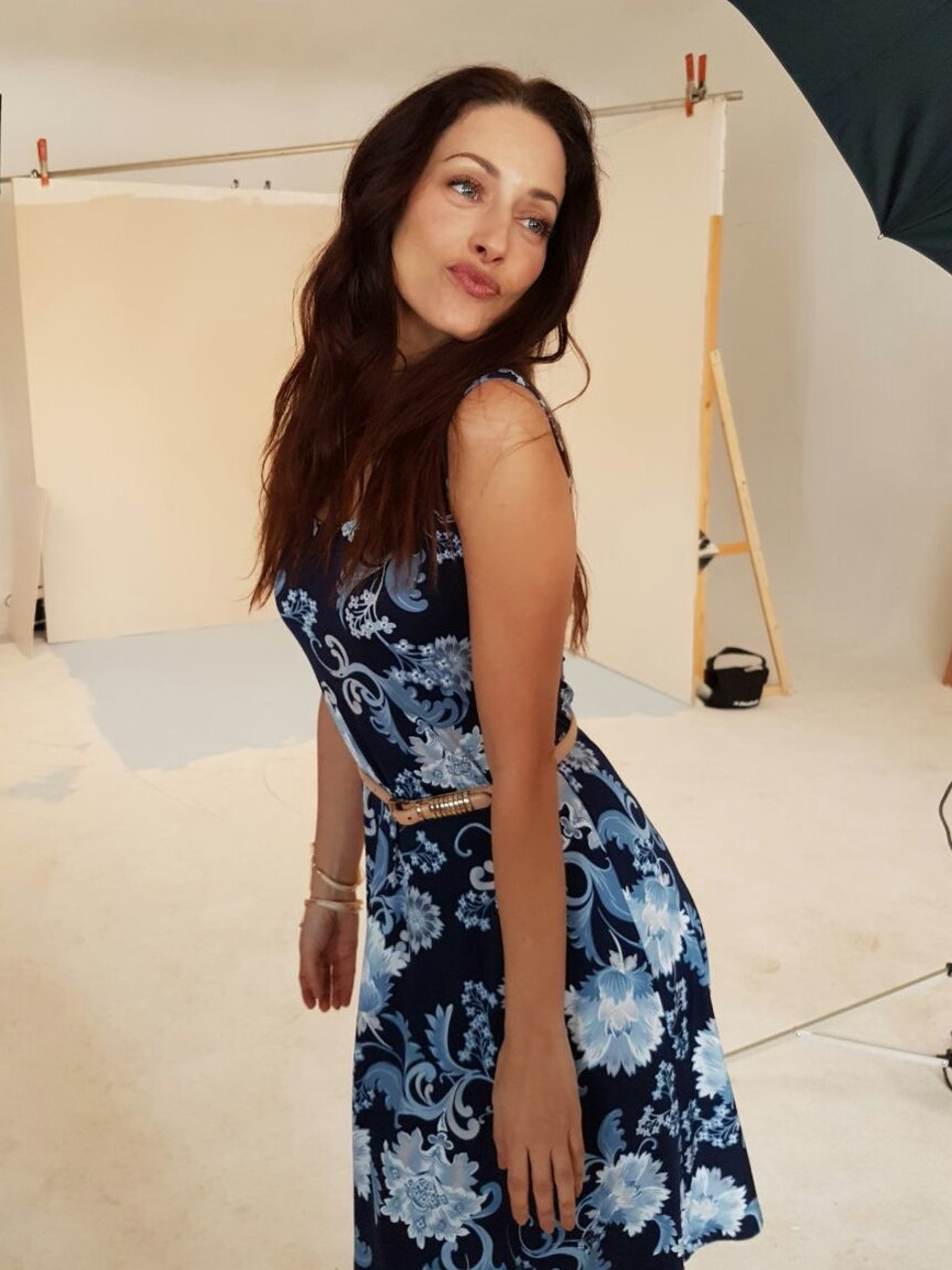 ואז עברה לסטודיו וחזרה להיות מאושרת. (צילום: רפי דלויה)