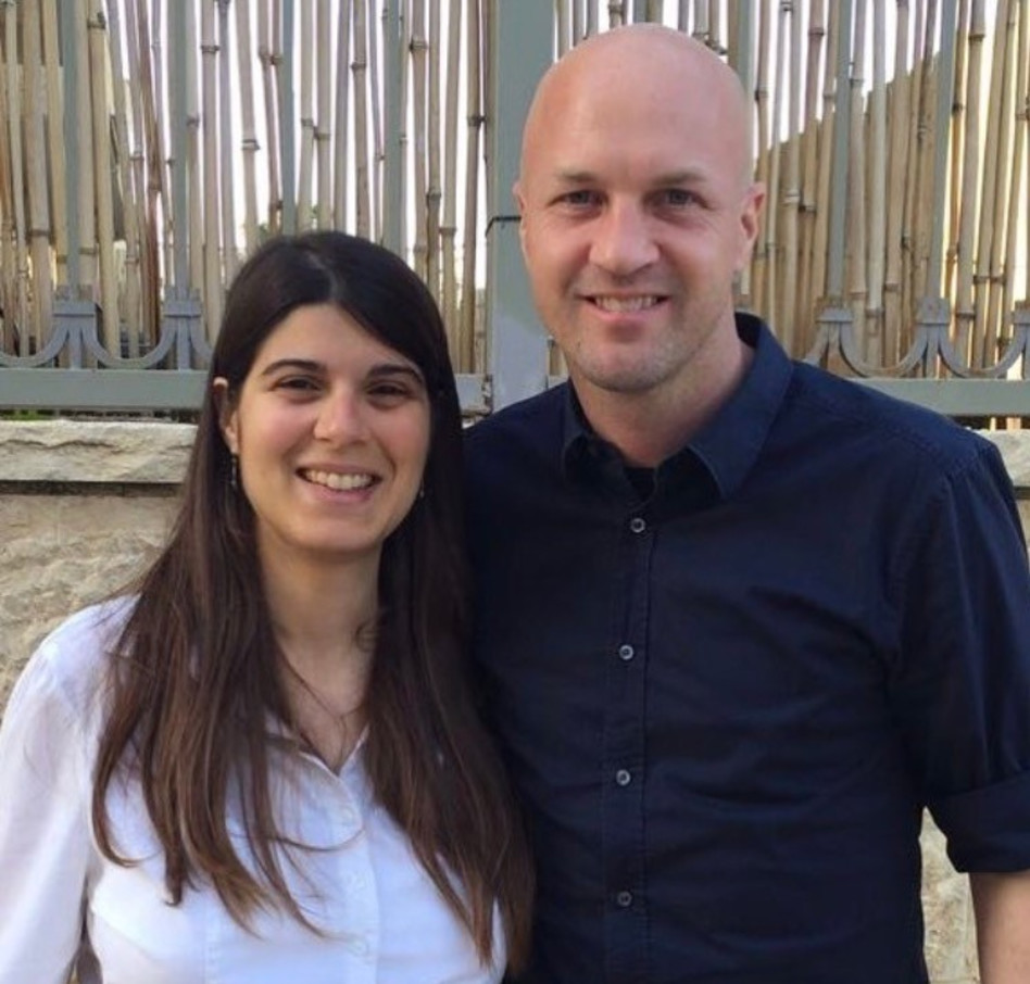 ג'ורדי קרויף וקירה רדינסקי (צילום: אינסטגרם)