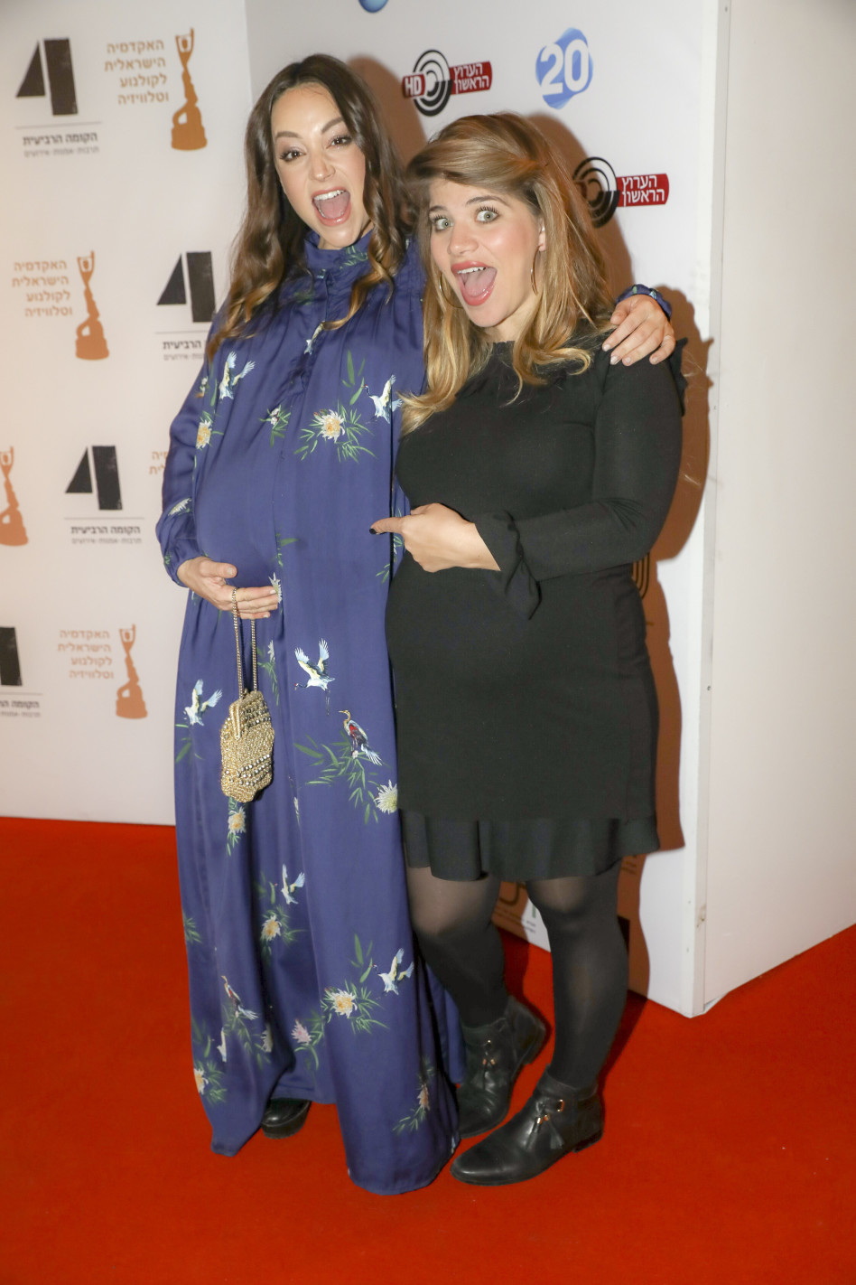 תכף יפגשו בחדר לידה. ג'קי אזולאי ונלי תגר (צילום: רפי דלויה)