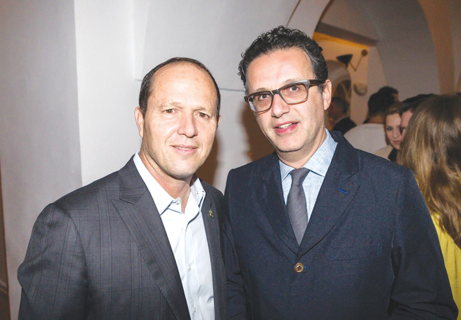 דיוויד אברהם וניר ברקת (צילום: עודד קרני)