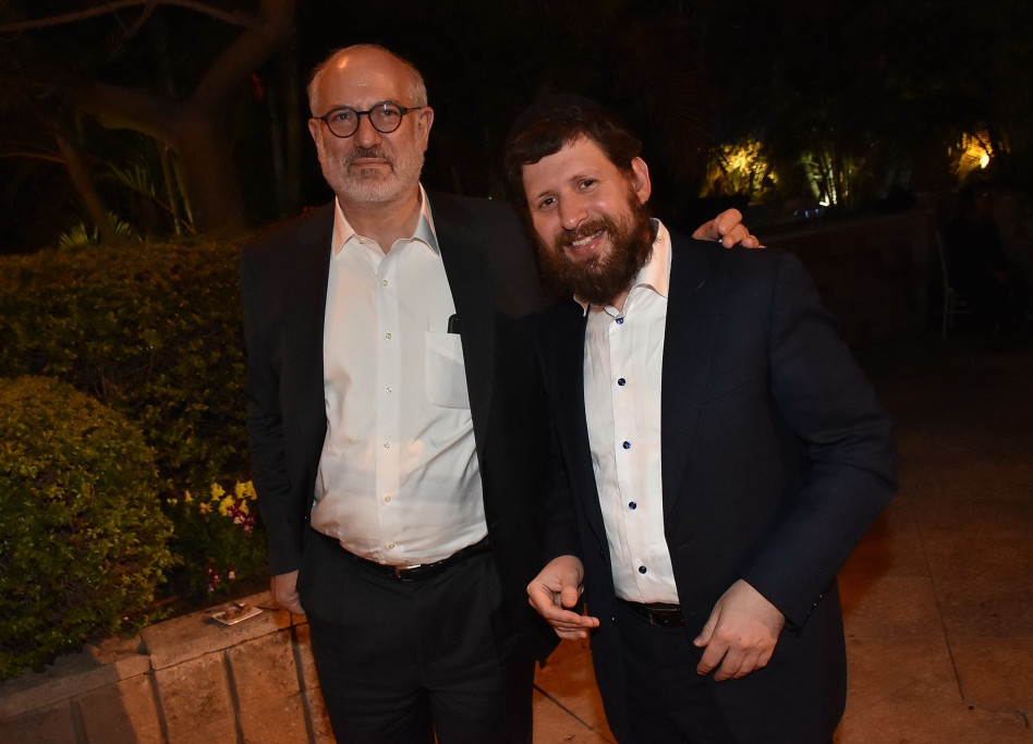 אדוארדו אלשטיין ושולם לפידות (צילום: אביב חופי)