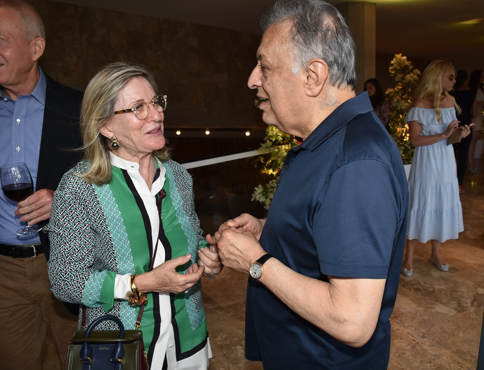 זובין מהטה וטובה סגול (צילום: אביב חופי)