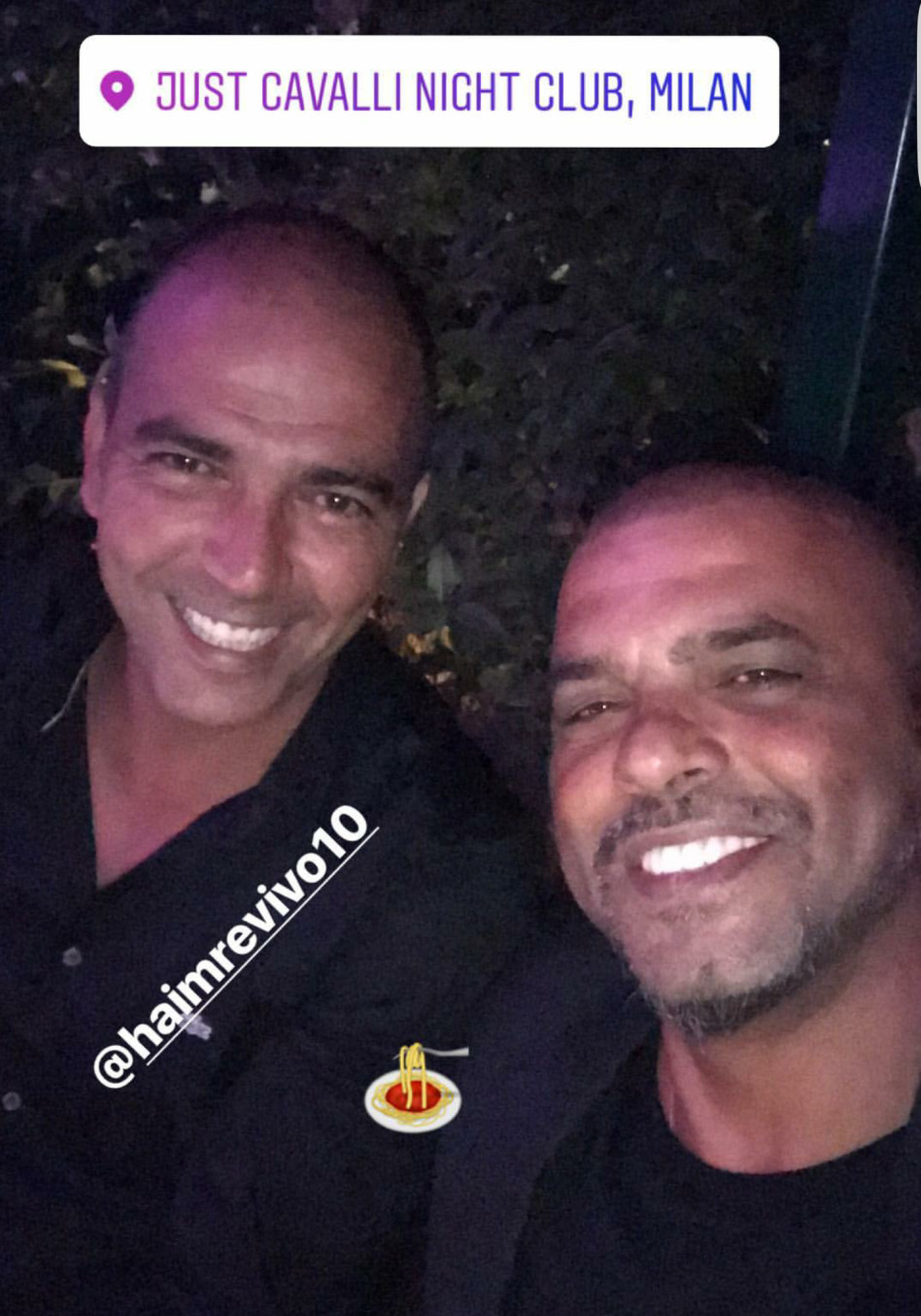 מתקרחנים. אייל גולן וחיים רביבו (צילום: אינסטגרם)