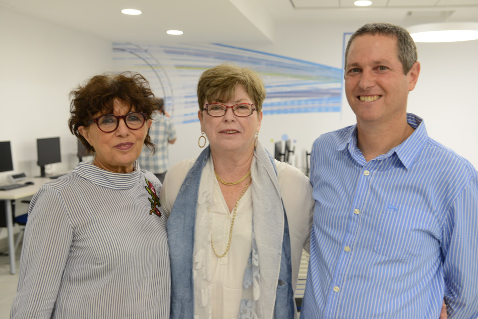 יאיר וייס, מקסין פסברג ובילי שפירא	 (צילום באדיבות האוניברסיטה העברית)