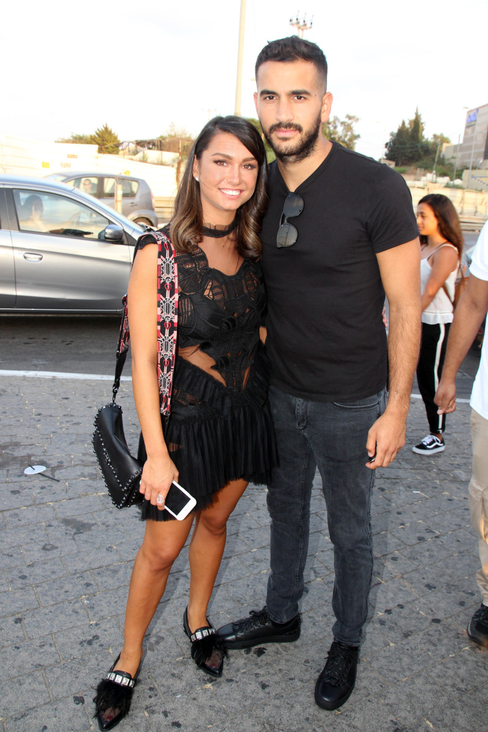 ככה זה נראה לפני שהכל התחיל. אדל בספלוב ומאץ' עבד (צילום: אור גפן)