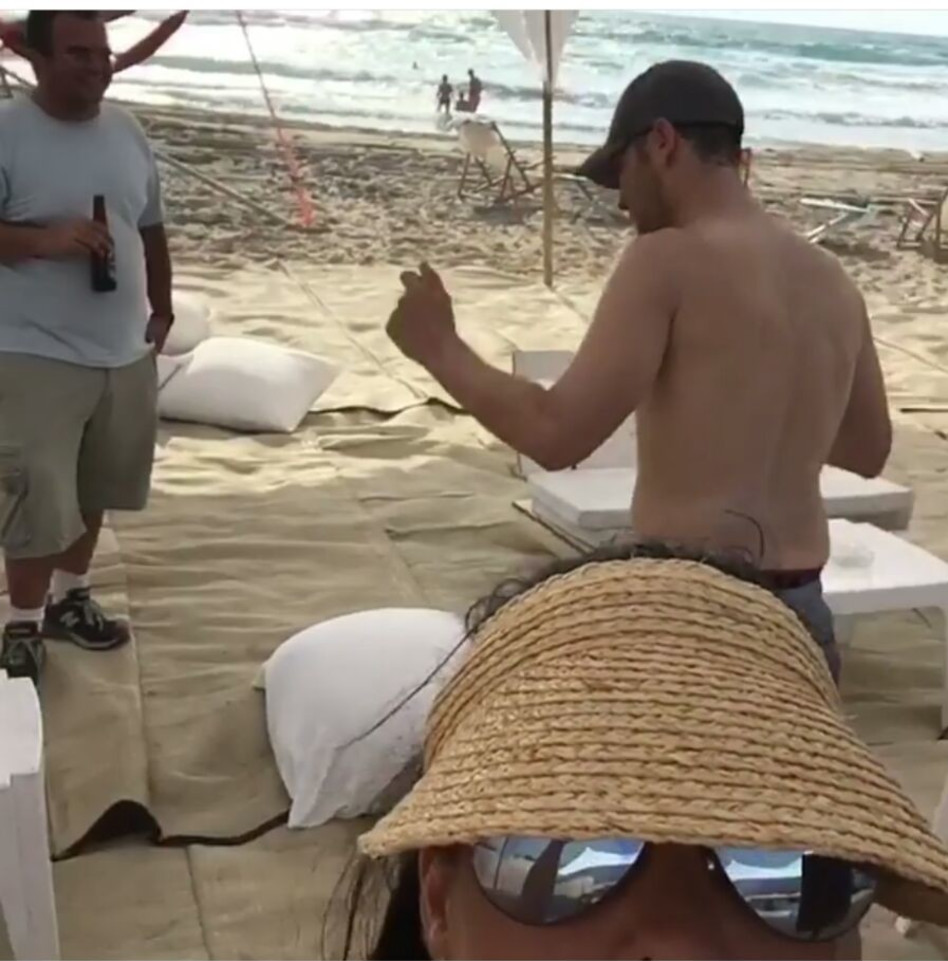 אמיר פרישר גוטמן ומיכל אמדורסקי (צילום מסך אינסטגרם)