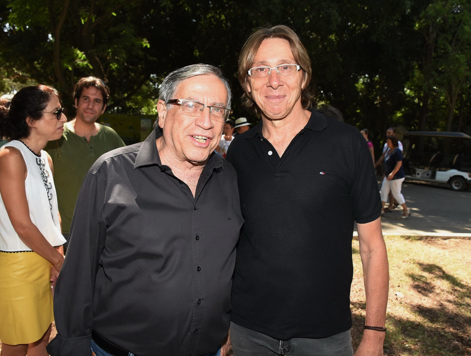 יגאל הורוביץ וישראל זינגר (צילום: אביב חופי)