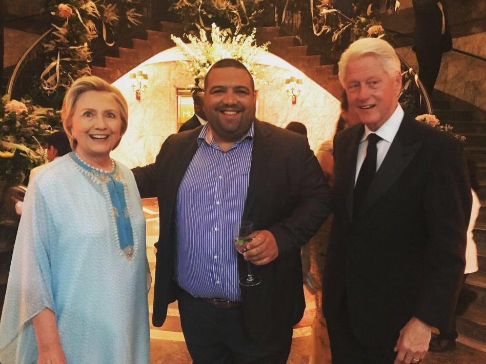 ביל קלינטון, סעיד אבולעפיה והילארי קלינטון (צילום: אינסטגרם)