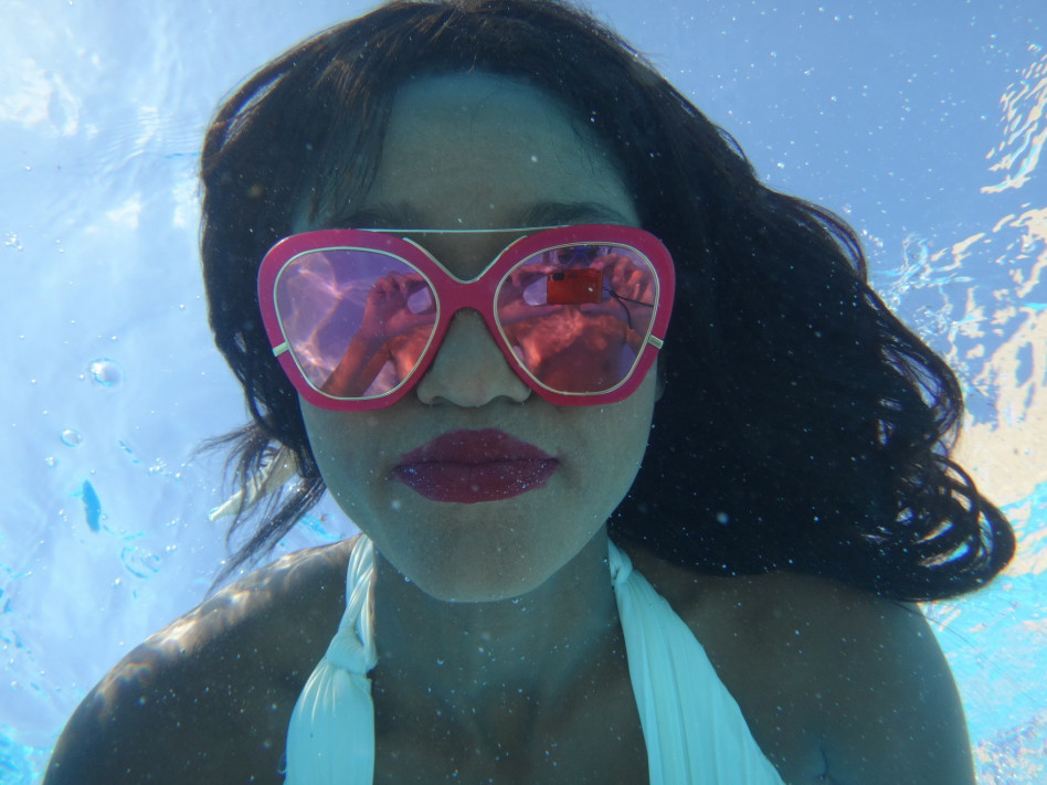 מתחת למים, עם המשקפיים (צילום: ינון גל-און)