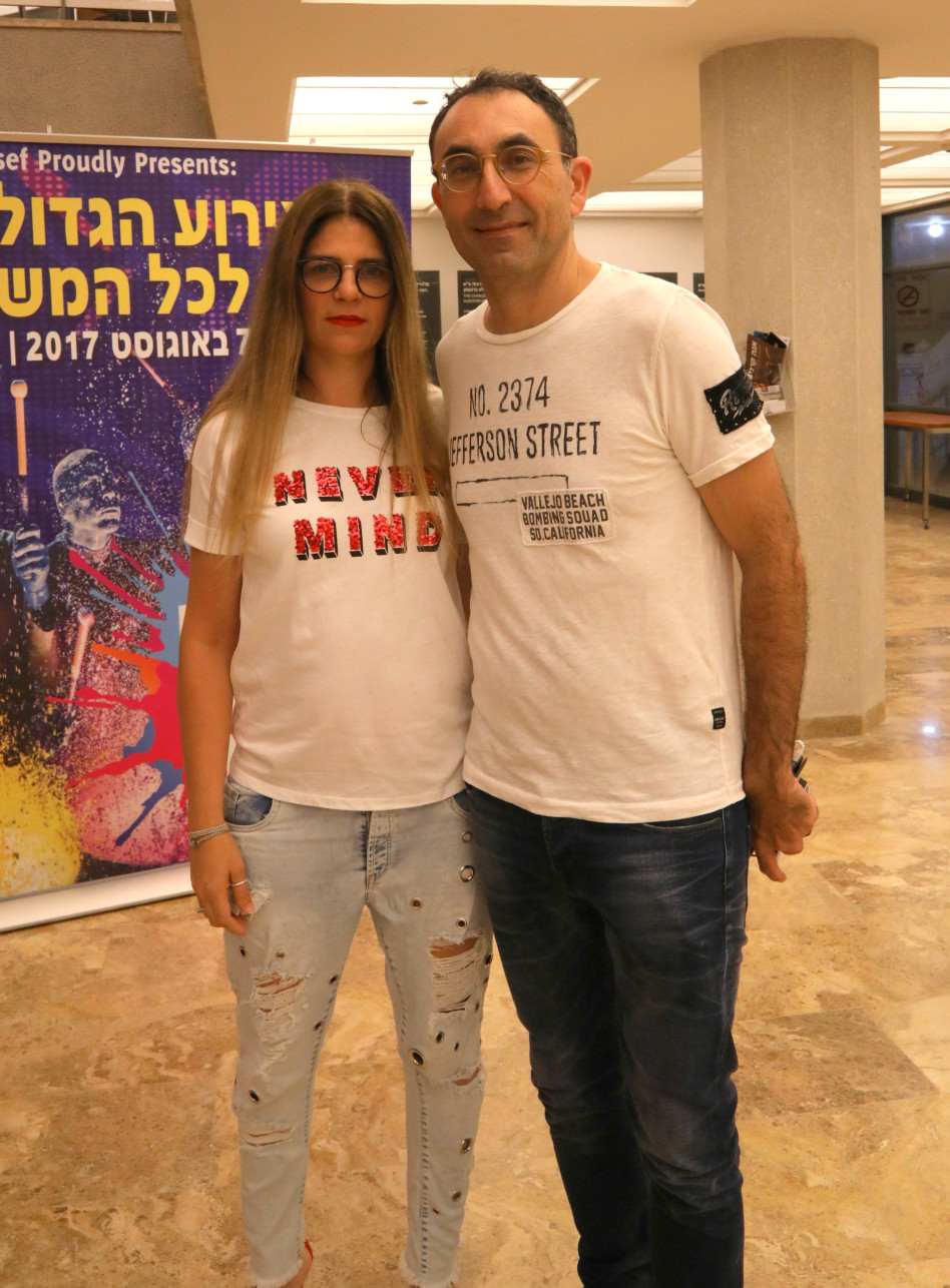 לא רצו להצטלם. ישראל וסורלה קטורזה (צילום: סיון פרג')