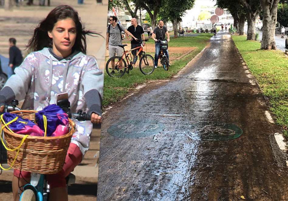 שלומית מלכה לצד זירת התאונה (צילום: ניר פקין ואבשלום ששוני)