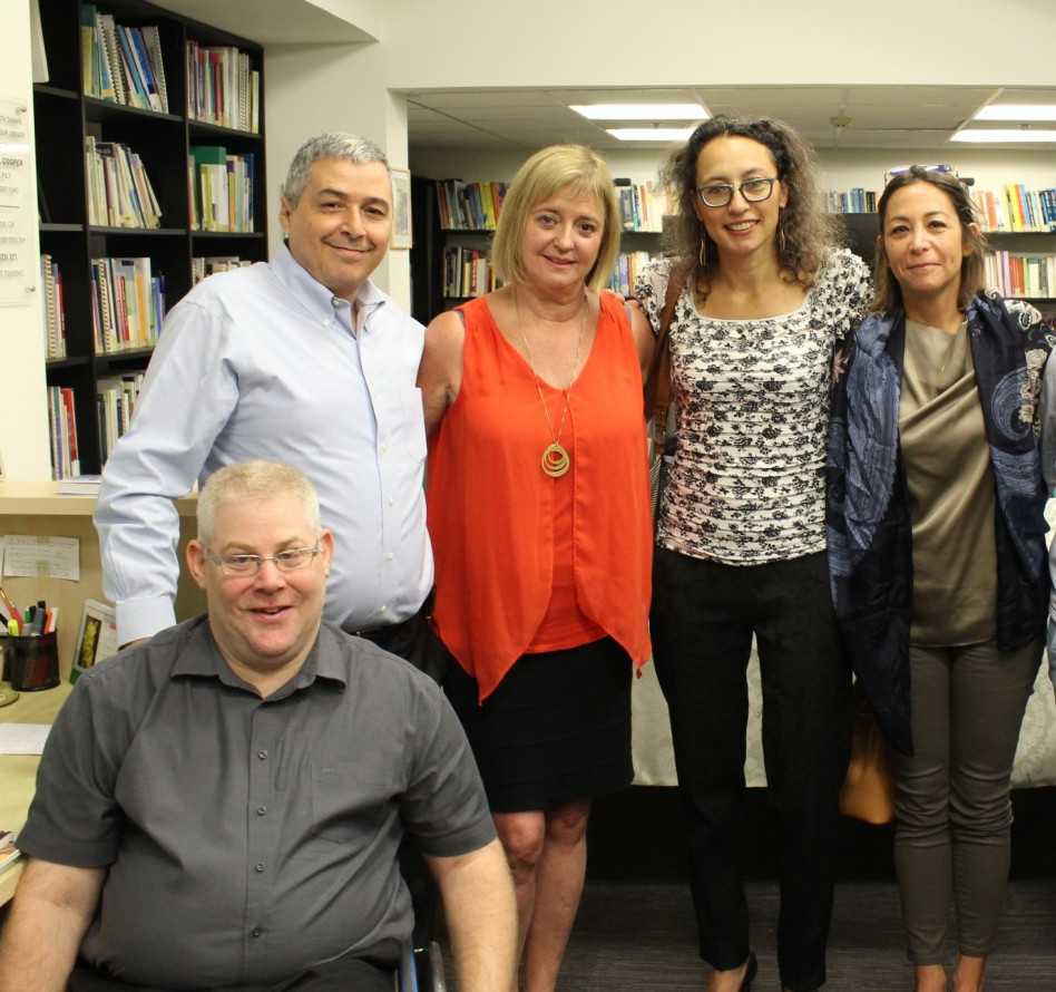 שלי אמיר, יעל אלמוג, ג'ין יודס, אריק פינטו ויואב קריים (צילום: טל נאמן)