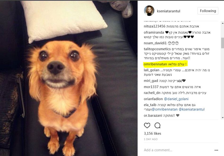 ויש גם תגובה