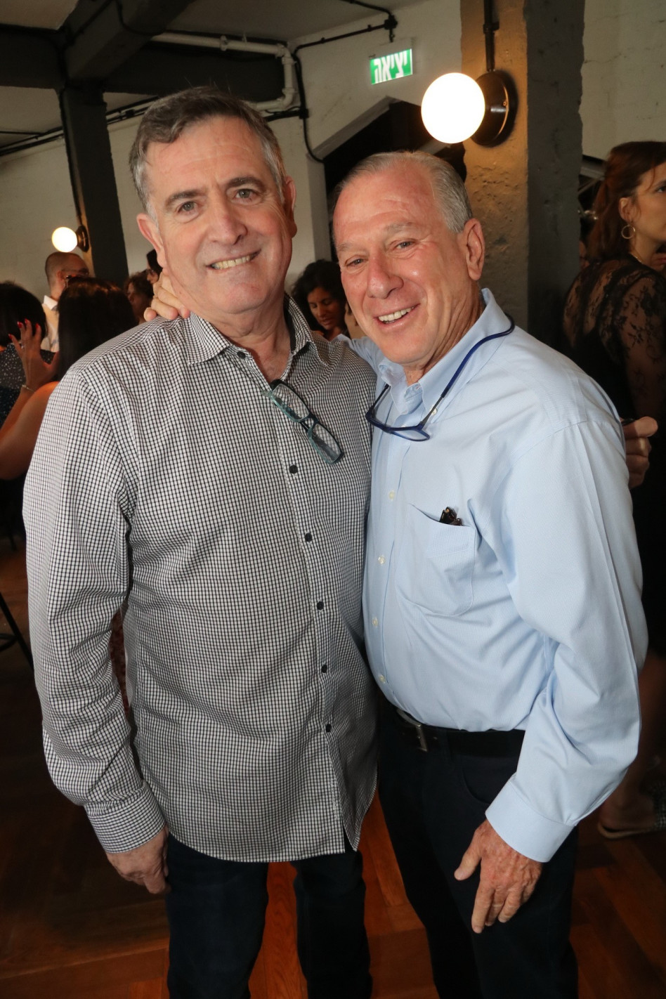 אפי רוזנהויז ורביב ברוקרמאייר (צילום: אביב חופי)