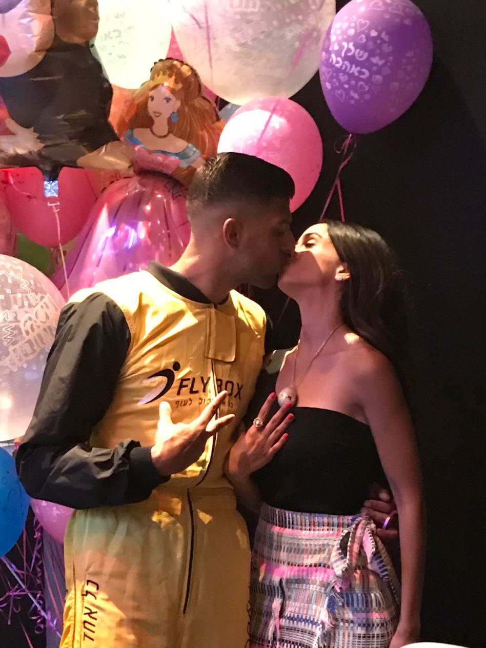 מתוקים. אורטל עמר ובן אל תבורי (צילום פרטי)