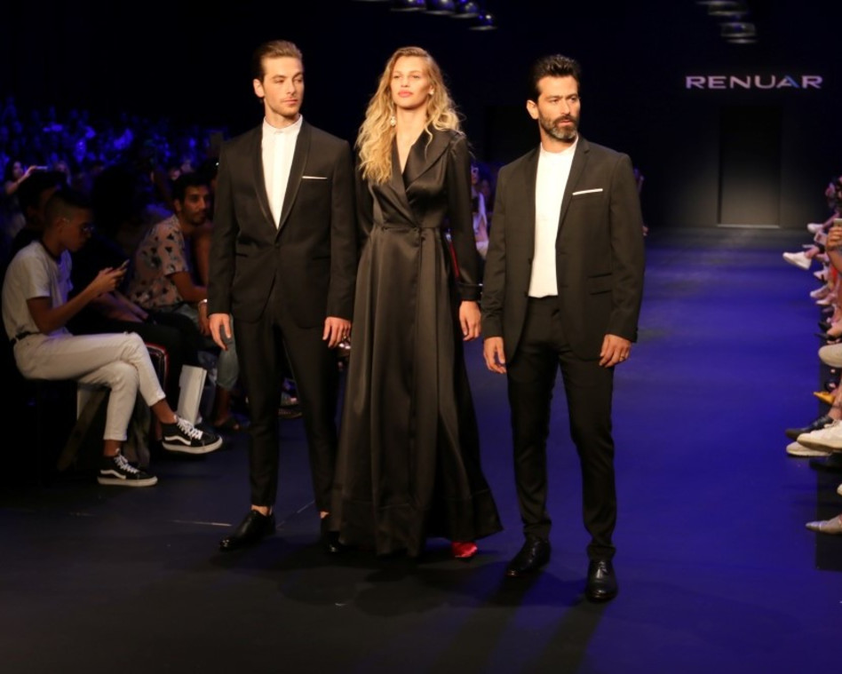 נבחרת הפרזנטורים. לוי, ניבר מדר וגפן ברקאי (צילום: לנס הפקות)