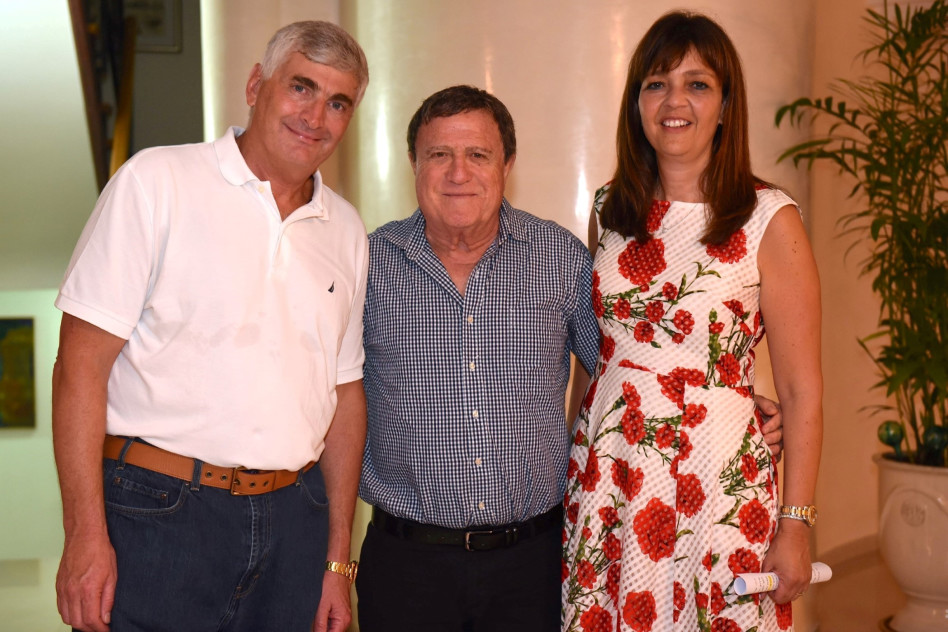 ציפי לנדאו, יהורם גאון ויגאל לנדאו (צילום: אלעד גוטמן)