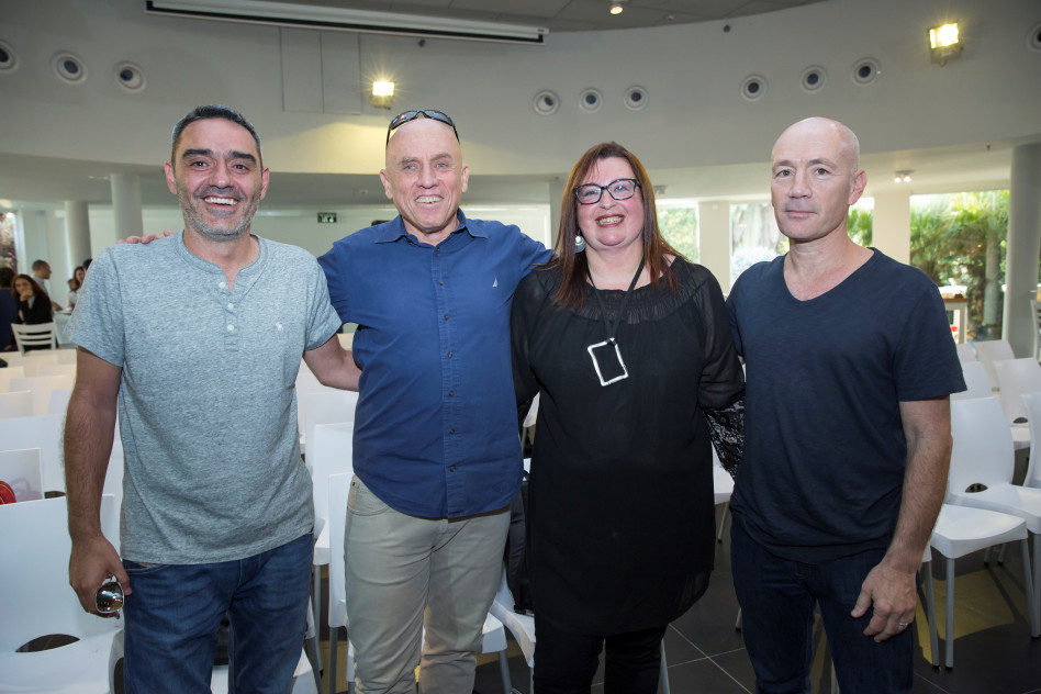 אבי ניר, אוה מדז'יבוז', יוסי ורשבסקי ואבי צבי (צילום: ענבל מרמרי)