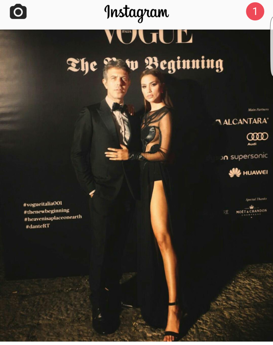 מככבת על השטיח האדום האיטלקי. שיר אלמליח וג'וזף קארדו (צילום: אינסטגרם)