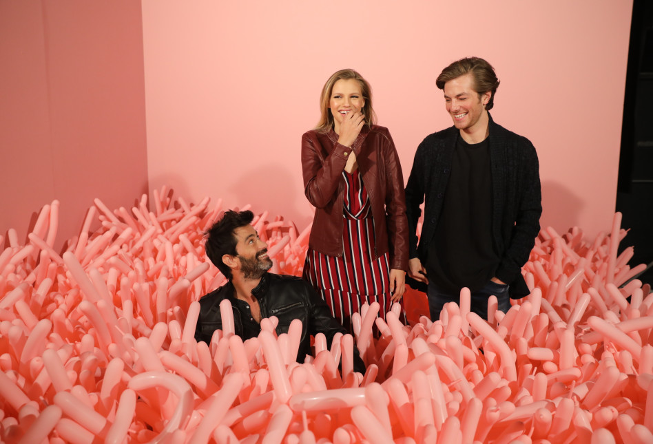 שלישיית הפרזנטורים. יהודה לוי, ניבר מדר וגפן ברקאי (צילום: רפי דלויה)