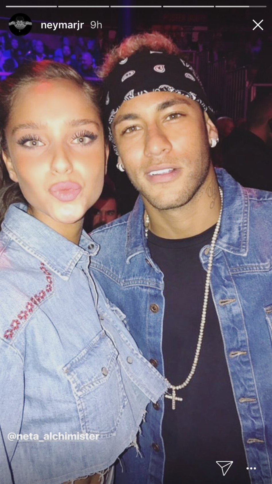 הסלפי עם ניימר (צילום: אינסטגרם)