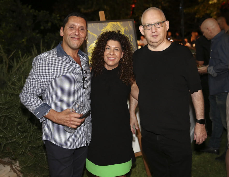 יובל ומיכל רכבי ומשה ברון (צילום: אלירן אביטל)