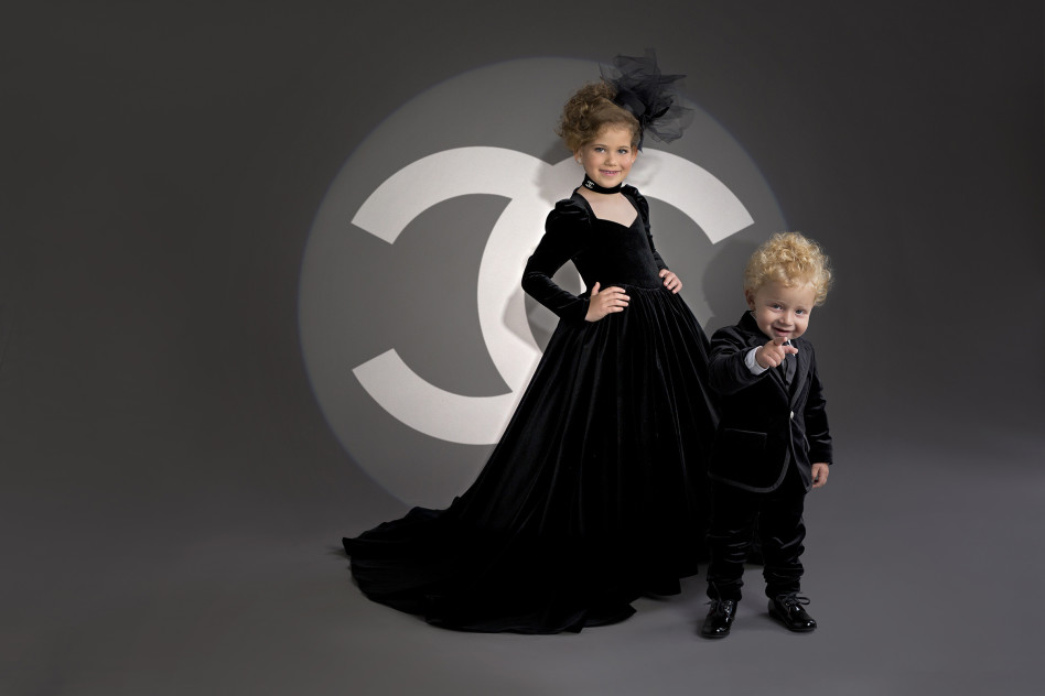 דוגמנים מגיל צעיר. מישל וריצ'י ילדיה של ראידמן (צילום: אלכס ליפקין)