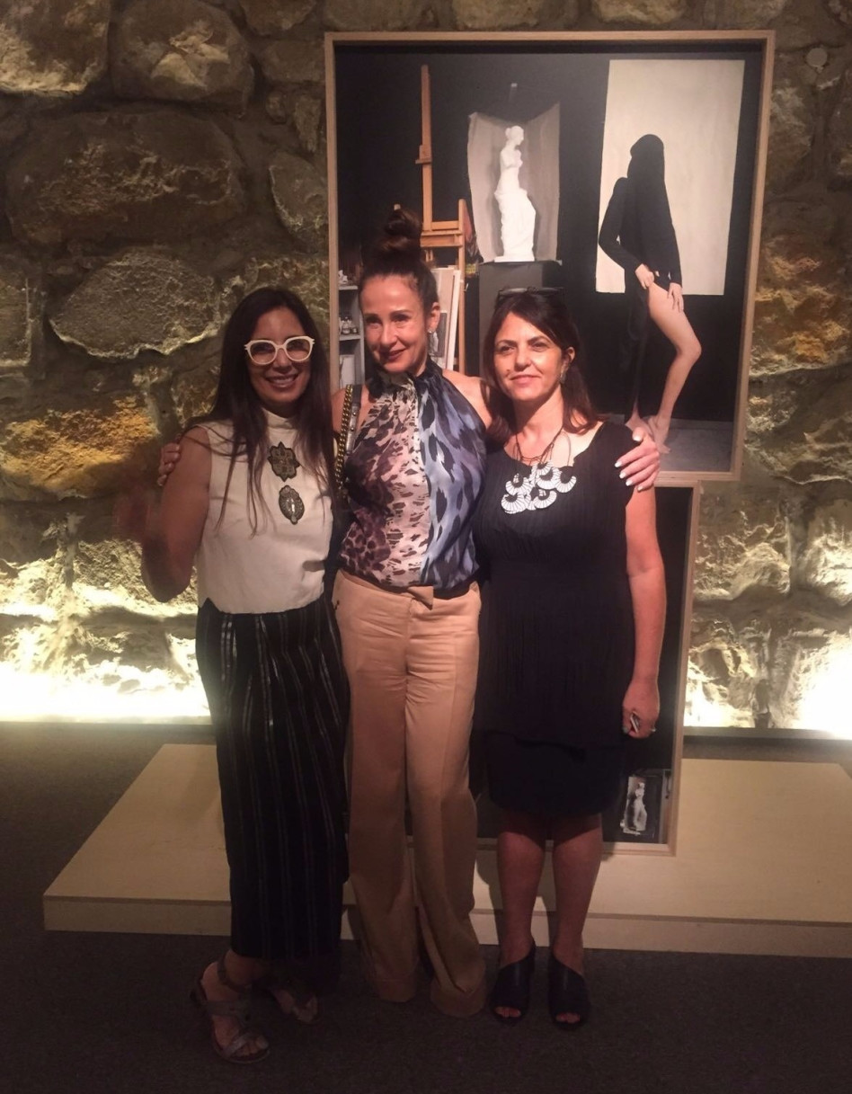 אילת ליבר , לאה שנירר ולילי אלמוג (צילום: מוזיאון מגדל דוד)