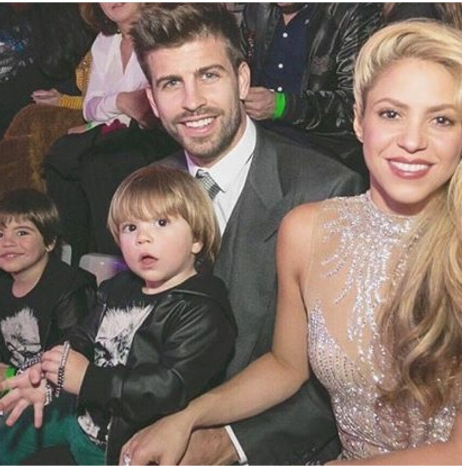 עדיין משפחה אחת מאוחדת. שאקירה, פיקה והילדים (צילום: אינסטגרם)