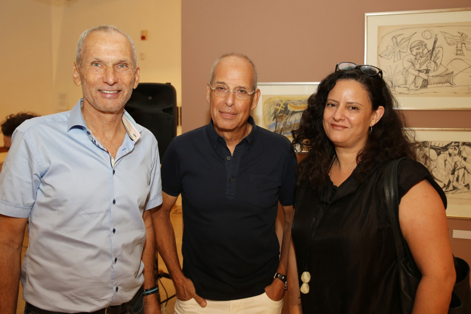 מימי חפר, יואב מסר ועמר בר לב (צילום: איציק בירן)