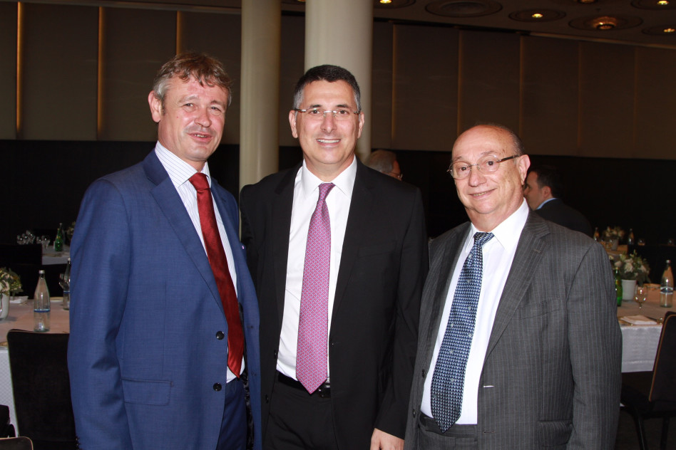 גדעון המבורגר, גדעון סער וז'אן דניאל רוך (צילום: דרור איתן)