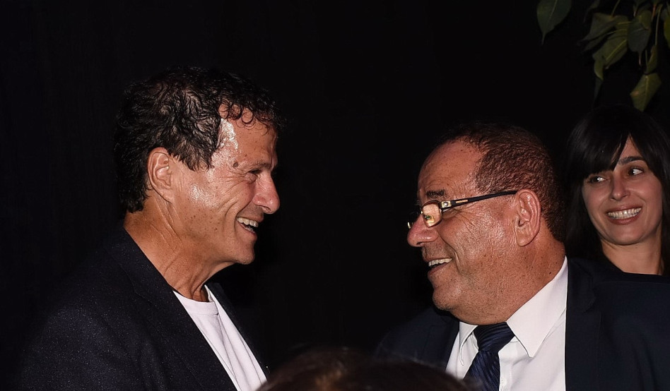 איוב קרא ואודי אנג'ל (צילום: אביב חופי)