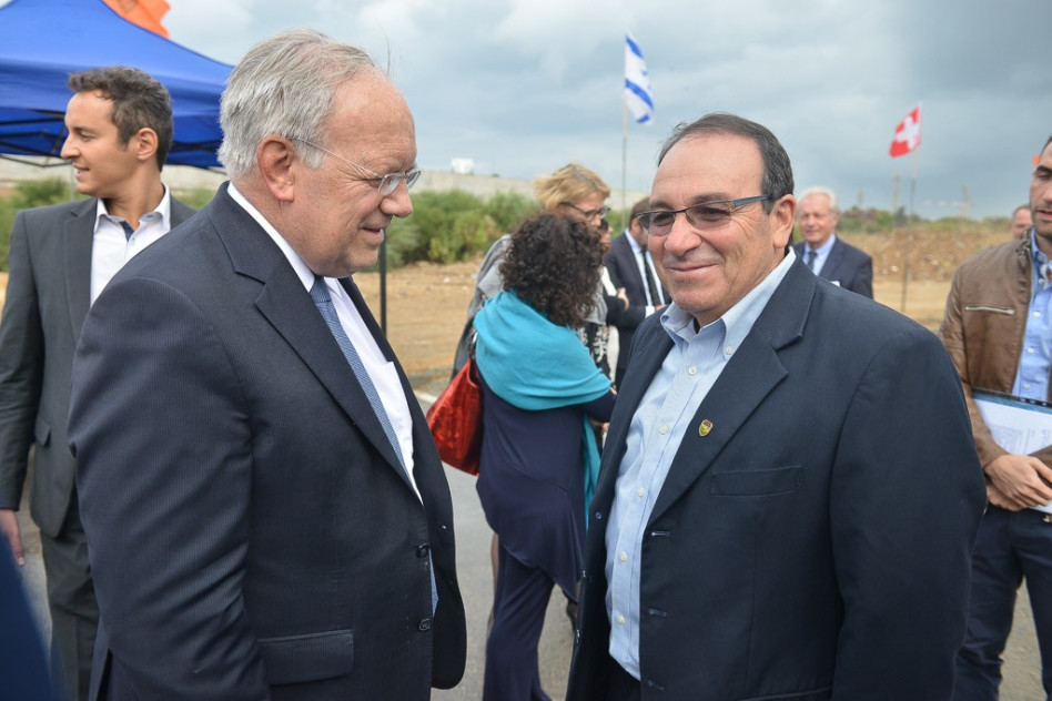 דב צור ושניידר אמאן (צילום: עידן גרוס)