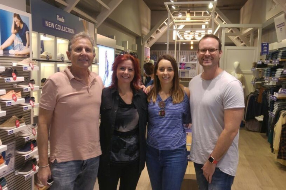 ארז זילברשטיין, ג'סיקה פרוסט, מנדי פאג' ומשה זילברשטיין (צילום: יח"צ)