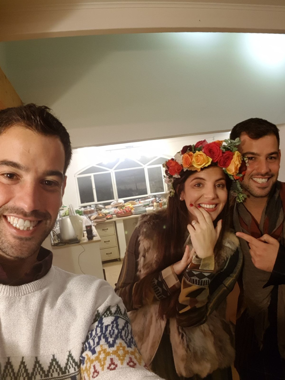 רואים כפול. עמרי בן נתן, אלינור קופלר ורועי בן נתן (צילום: פרטי)