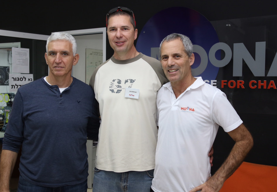  אמנון בר לב, אריק ממרן ואסף ברימר (צילום: יגאל פרידמן)